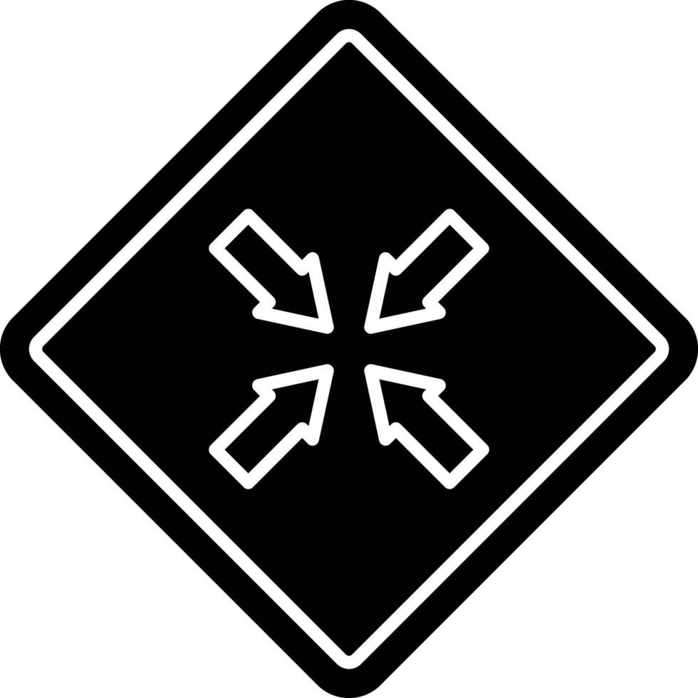 Minimize Glyph Icon Design vector