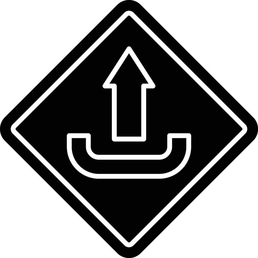 Upload Glyph Icon Design vector