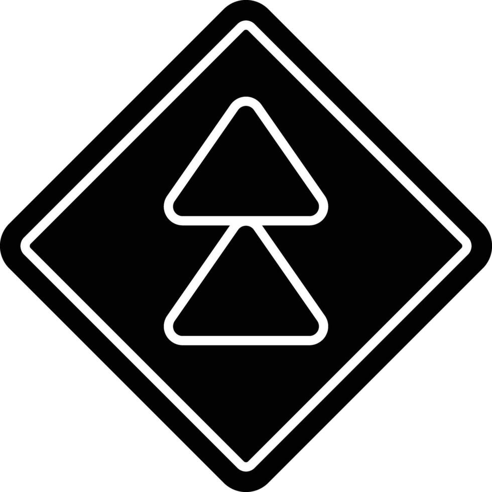 Upward Glyph Icon Design vector