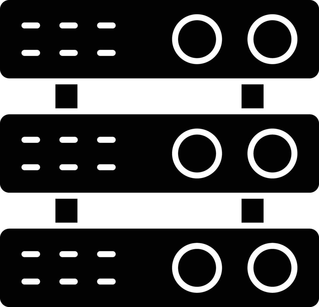 Server Line Icon vector