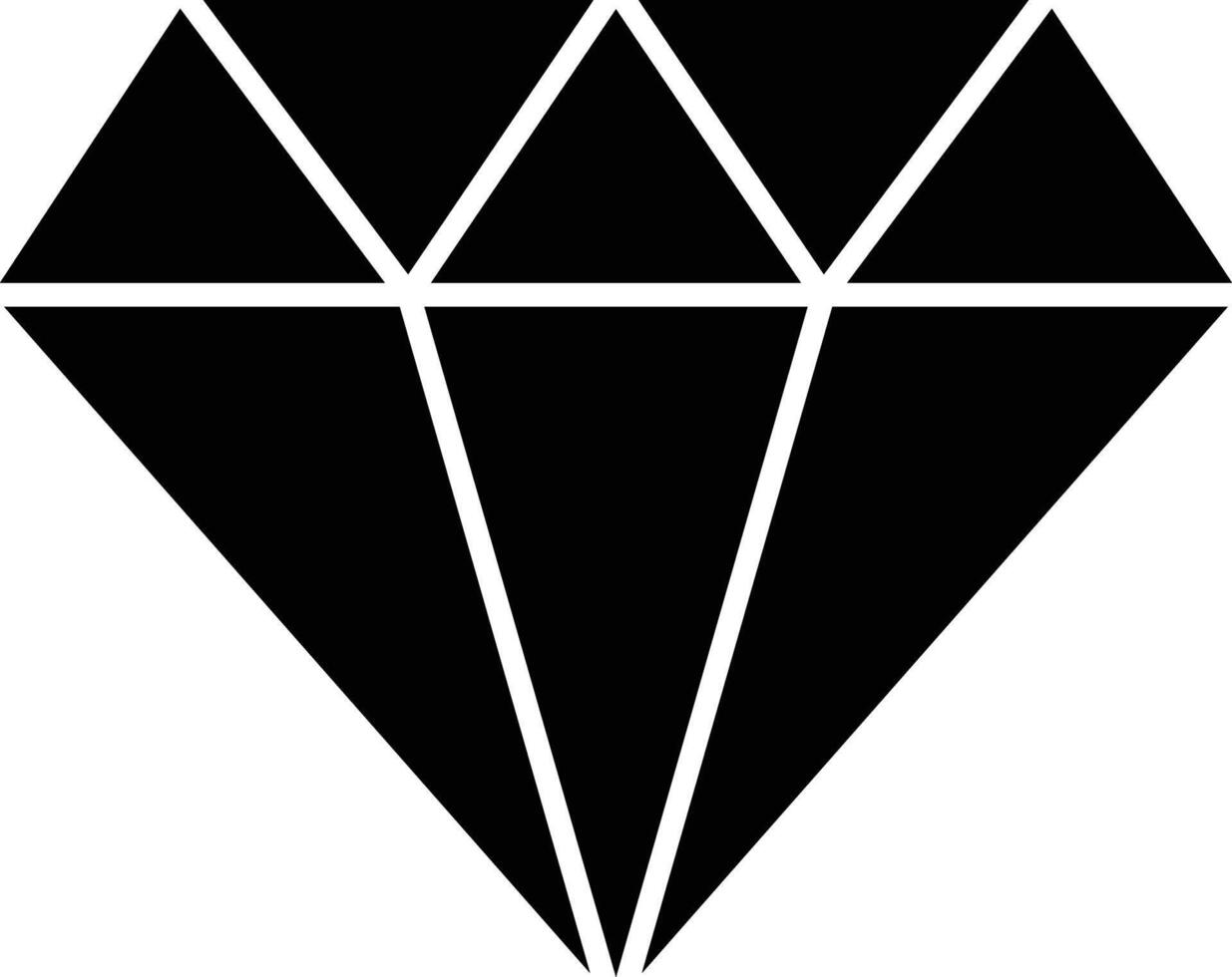 Diamond Line Icon vector