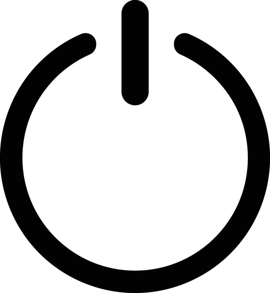 Power Glyph Icon Design vector