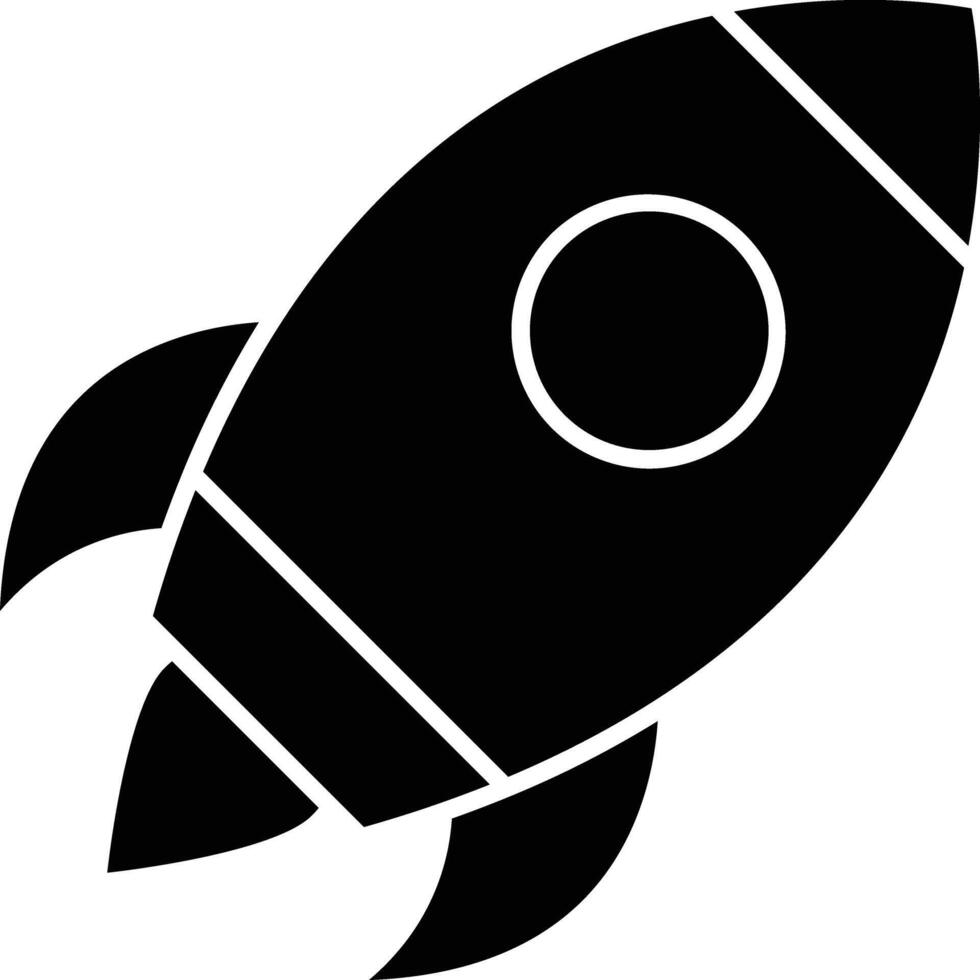 Launch Line Icon vector
