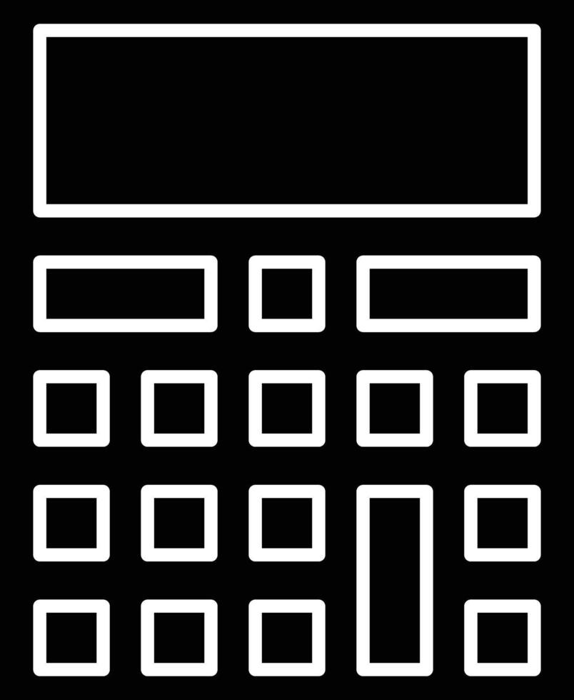 Calculation Line Icon vector