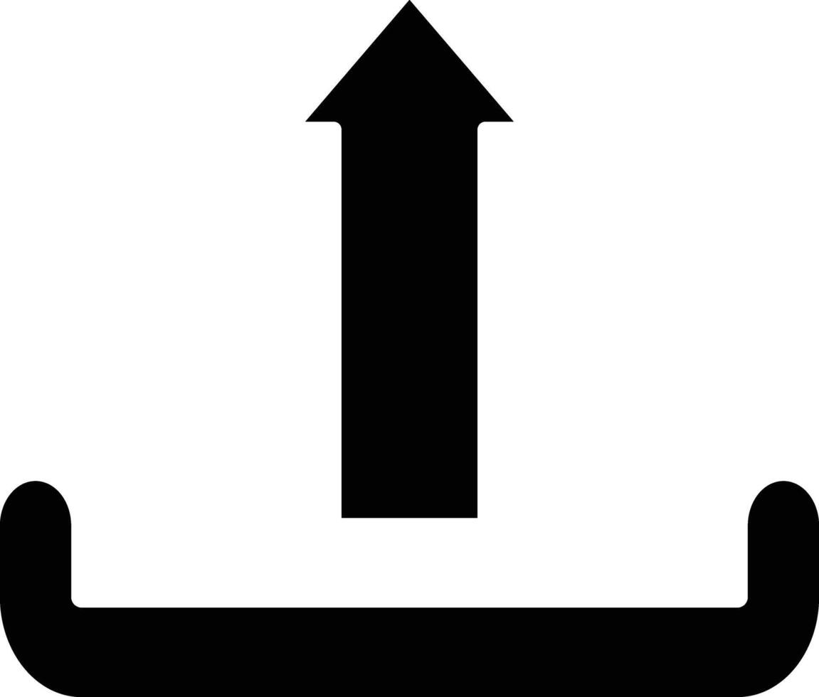 Uploading Line Icon vector