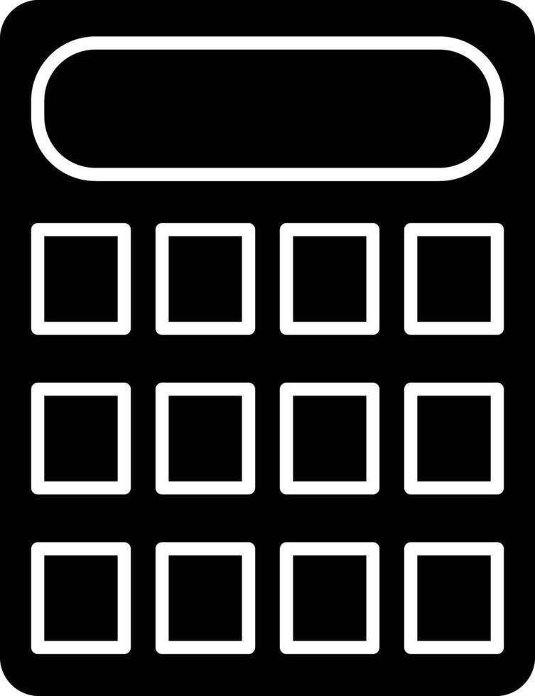 Calculator Line Icon vector