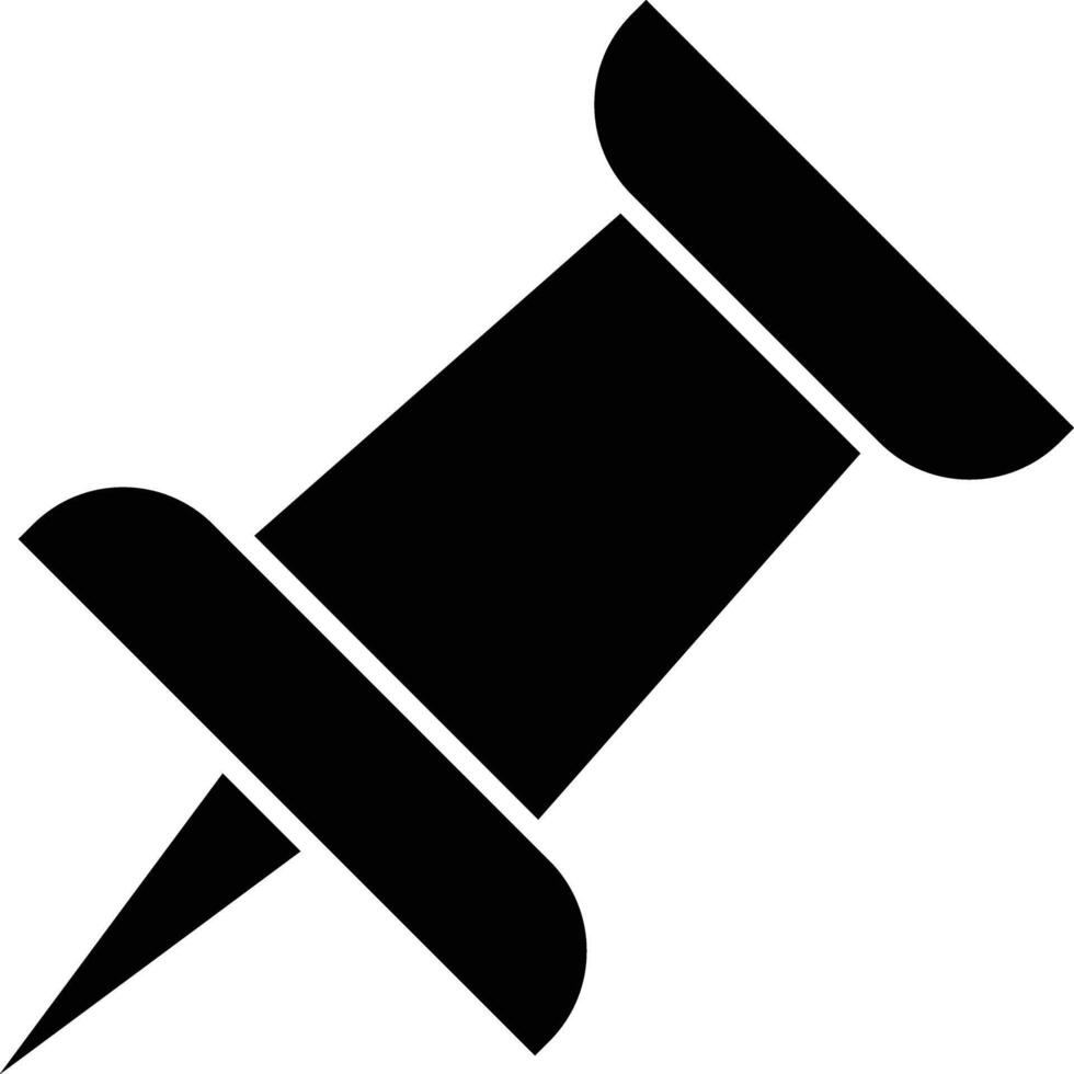 Pin Line Icon vector