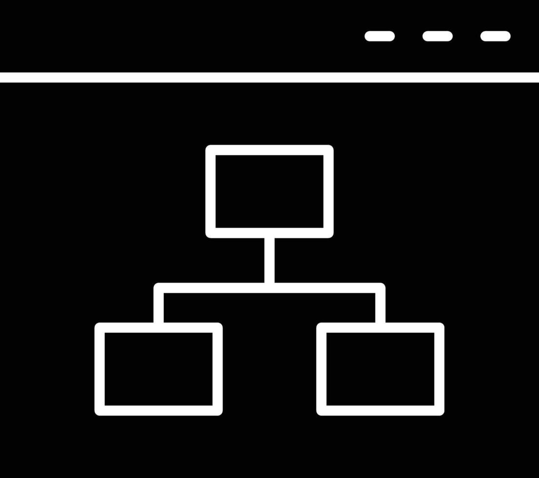 Network Glyph Icon Design vector