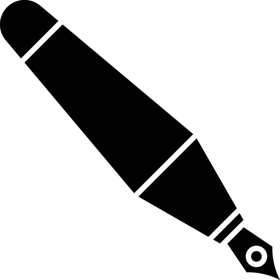 Fountain Pen Line Icon vector