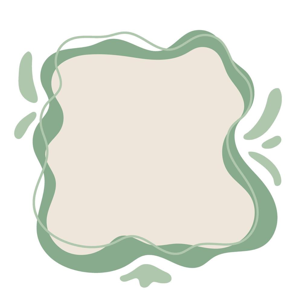 Minimalist Blob Text Box vector