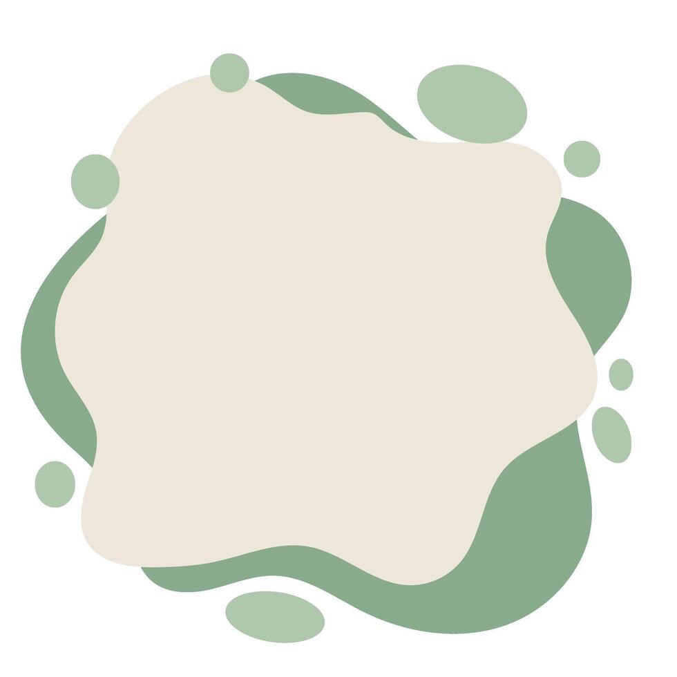 Minimalist Blob Text Box vector
