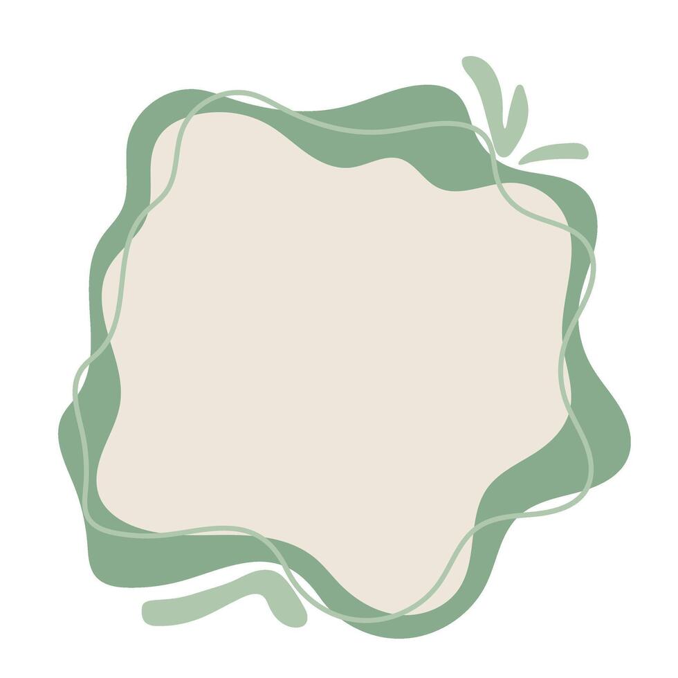 Minimalist Blob Text Box vector