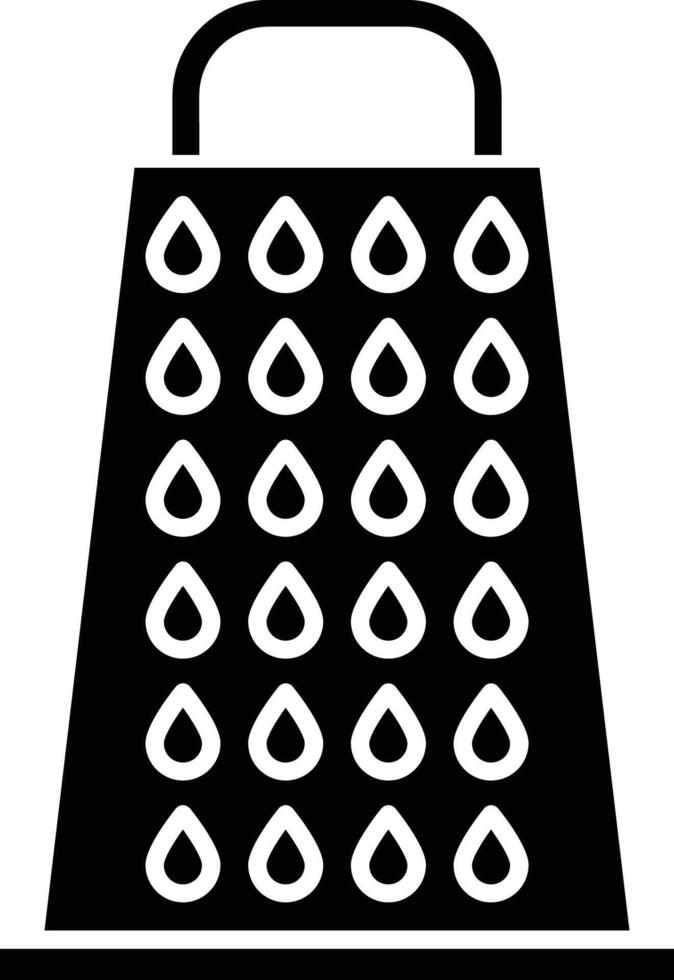 Grater Glyph Icon Design vector