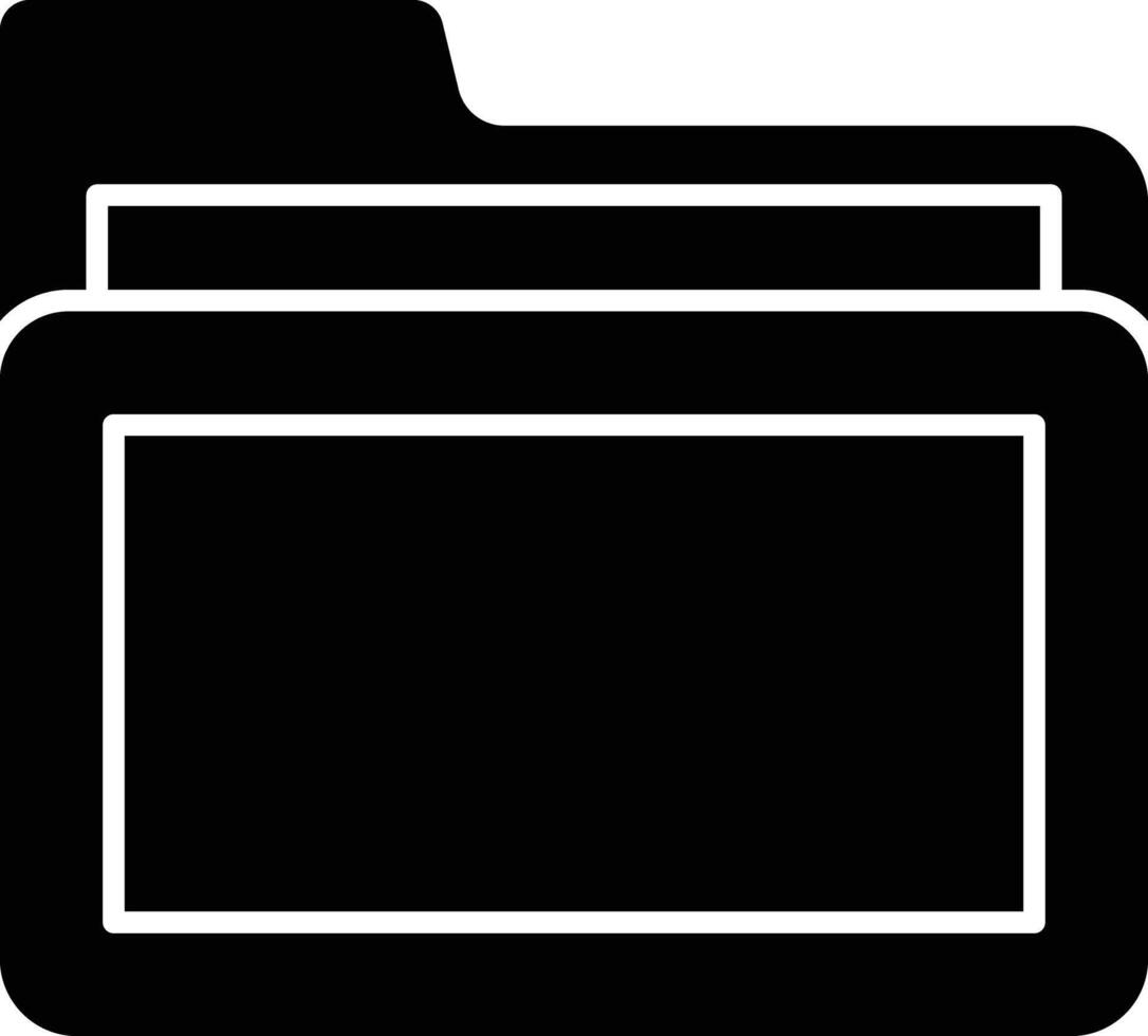Folder Glyph Icon Design vector