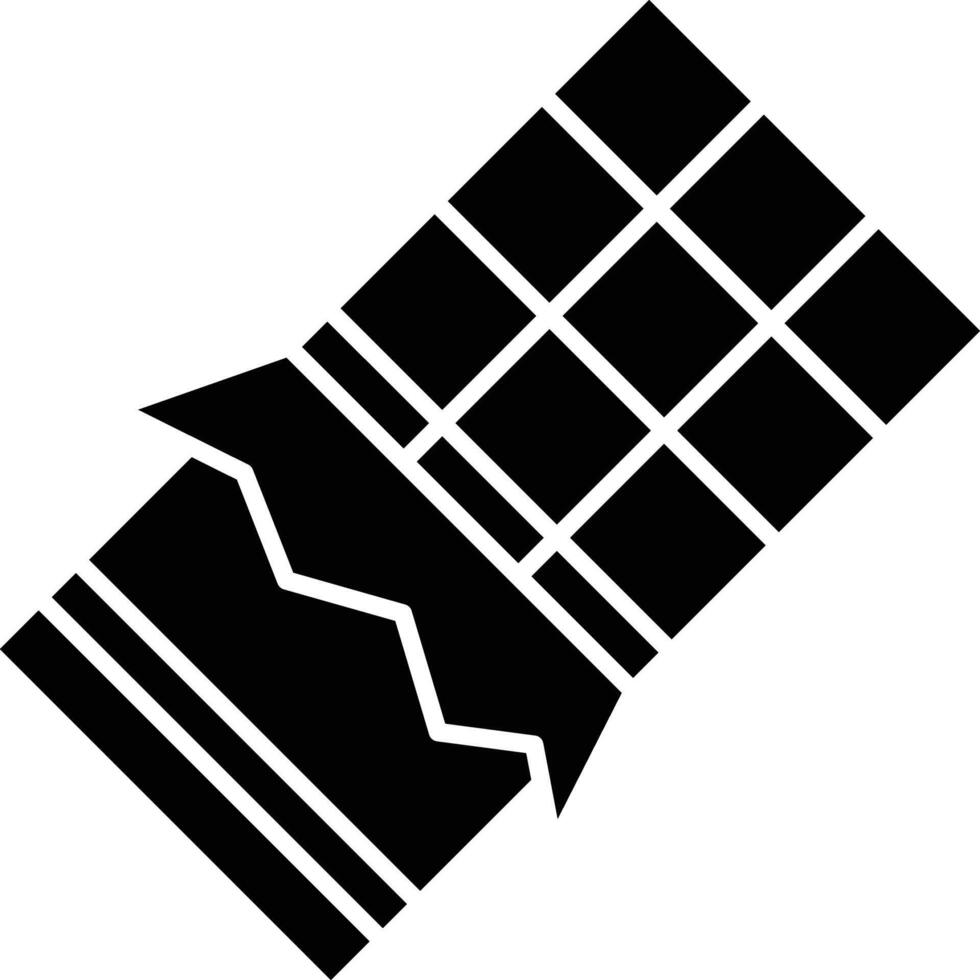 Chocolate Bar Glyph Icon Design vector