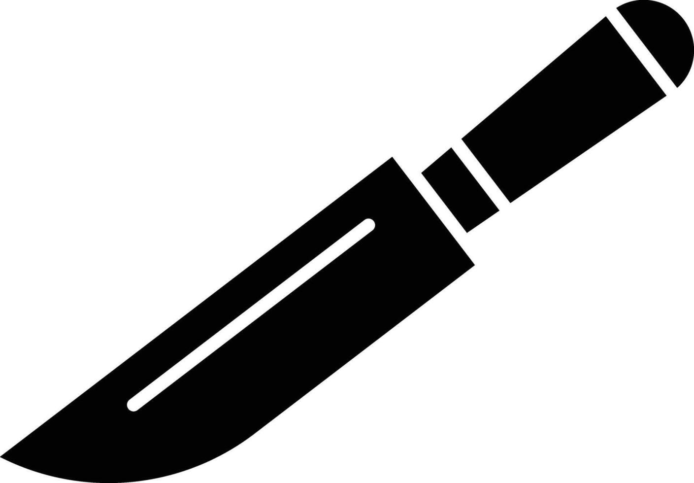 Chefs Knife Glyph Icon Design vector
