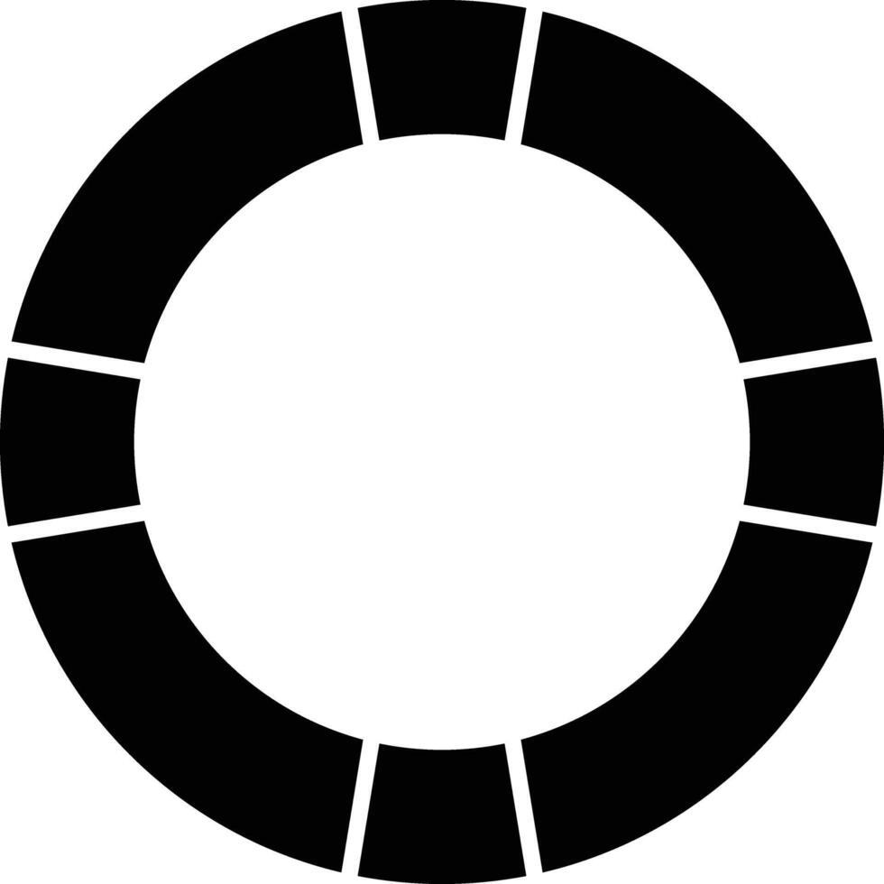 Life Saver Glyph Icon Design vector