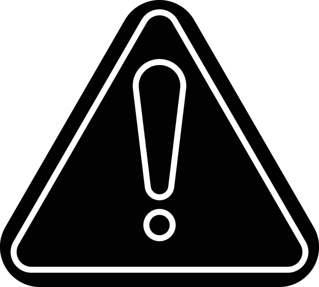 Error Glyph Icon Design vector