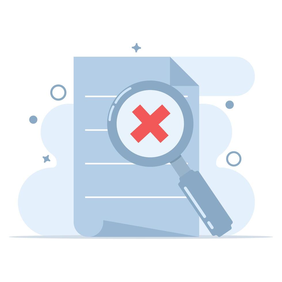 Concept no result data, document or file not found concept. File management administration, data archiving, modern graphic elements for landing page, ui, infographics, icons, etc, flat . vector