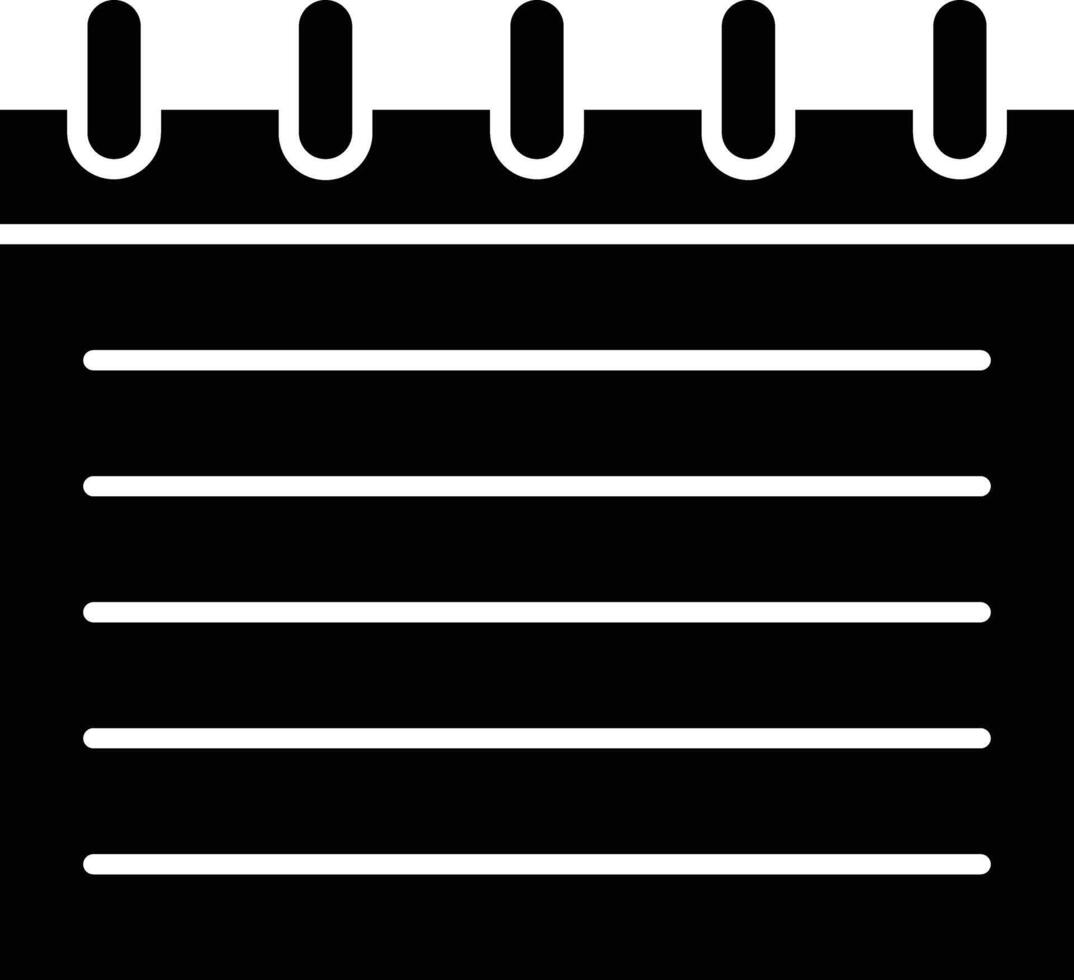 Notepad Line Icon vector