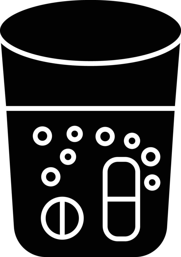 Effervescent Glyph Icon Design vector