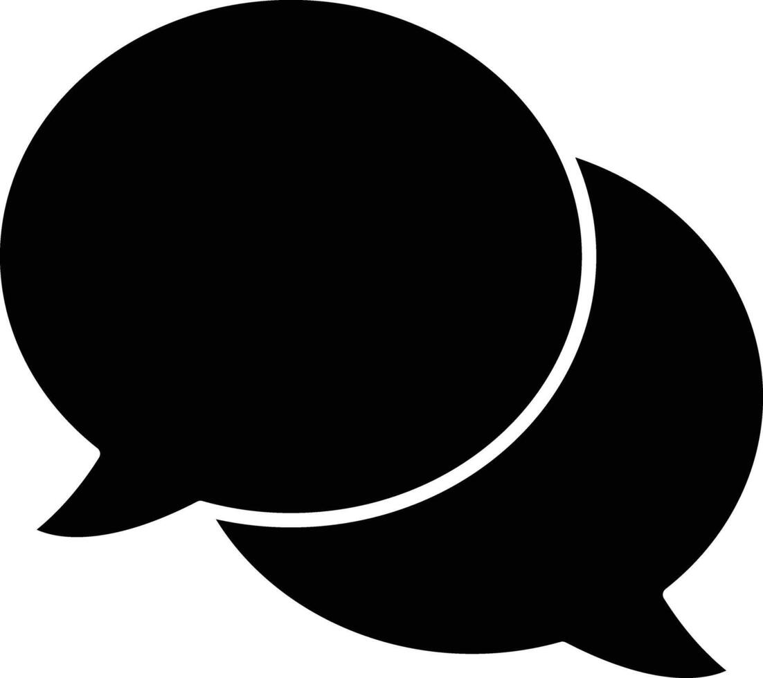 Speech Bubbles Line Icon vector