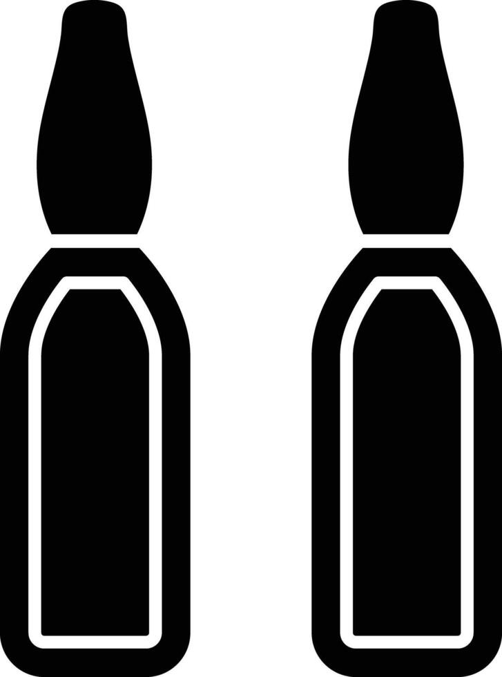 Ampoule Glyph Icon Design vector