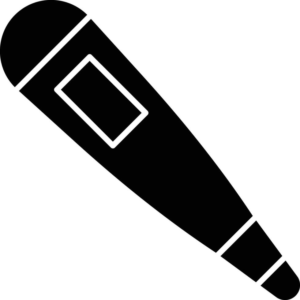 Thermometer Glyph Icon Design vector