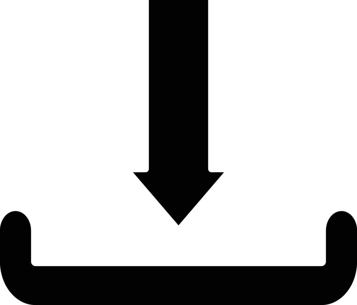 Downloading Line Icon vector