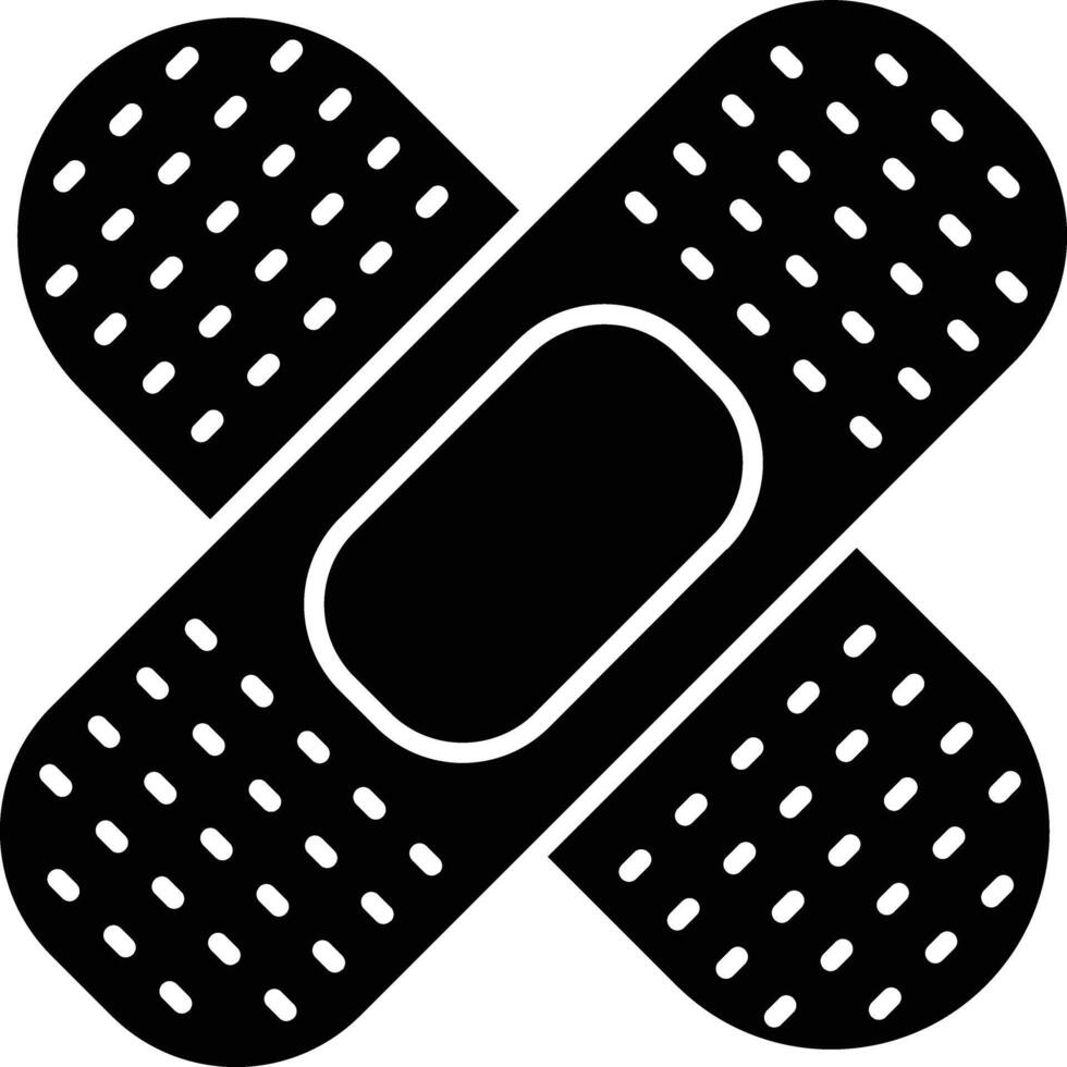 Band Aid Glyph Icon Design vector