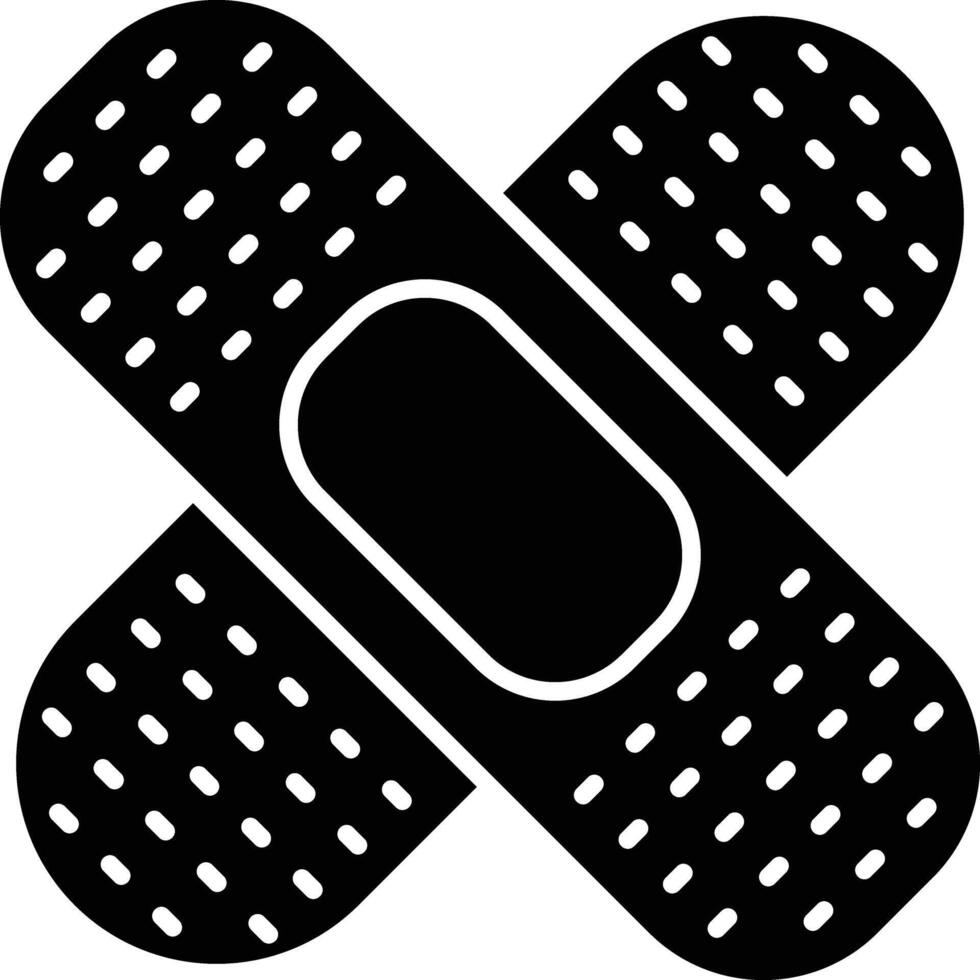 Bandage Glyph Icon Design vector