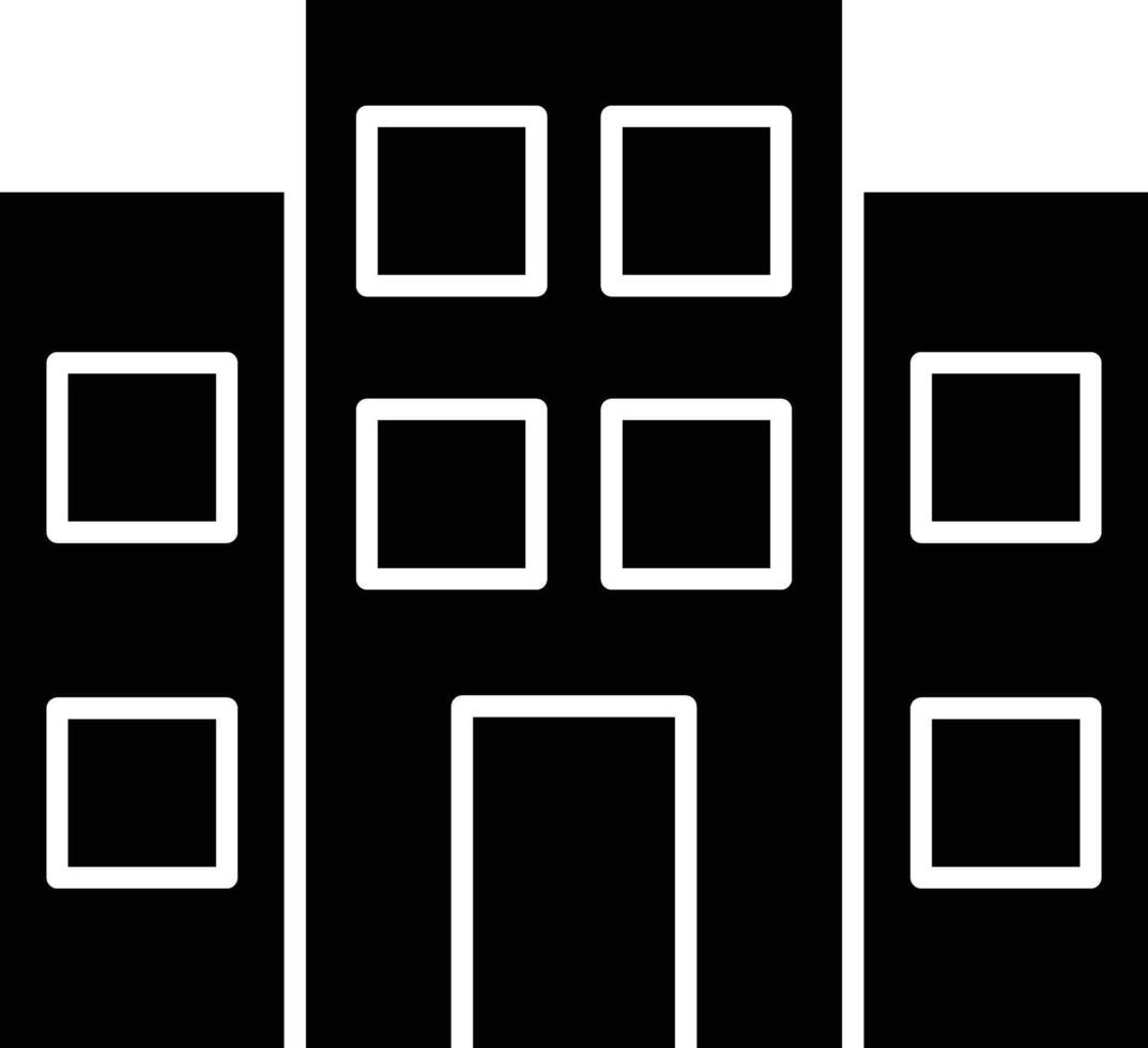 Building Glyph Icon Design vector