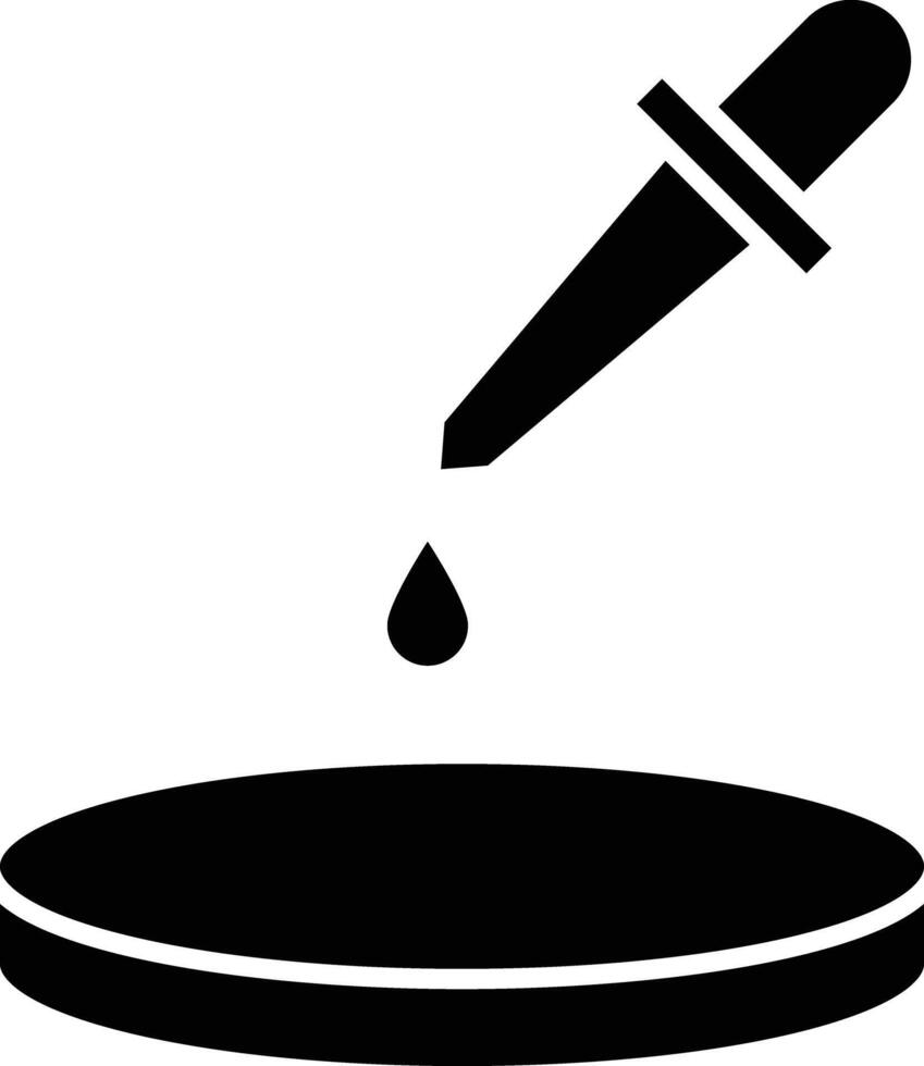 Petri Dish Glyph Icon Design vector