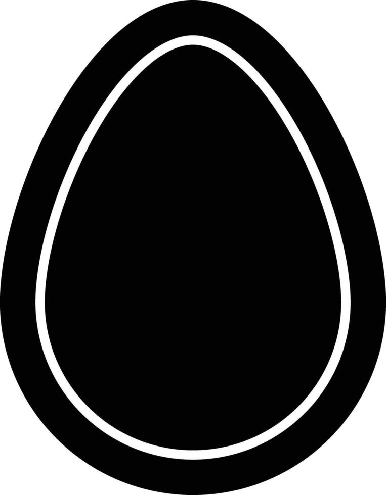 Egg Glyph Icon Design vector