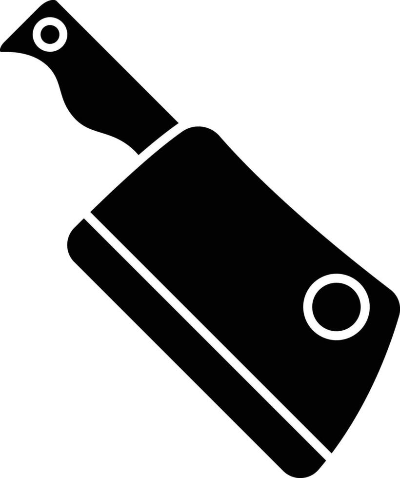 Cleaver Glyph Icon Design vector