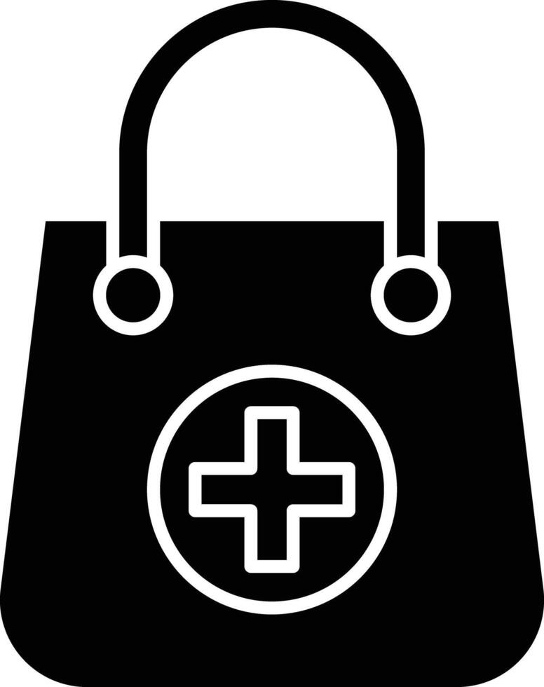 Bag Glyph Icon Design vector