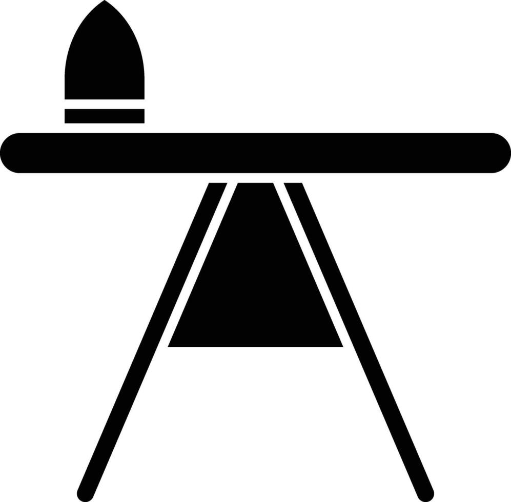 Iron Table Glyph Icon Design vector