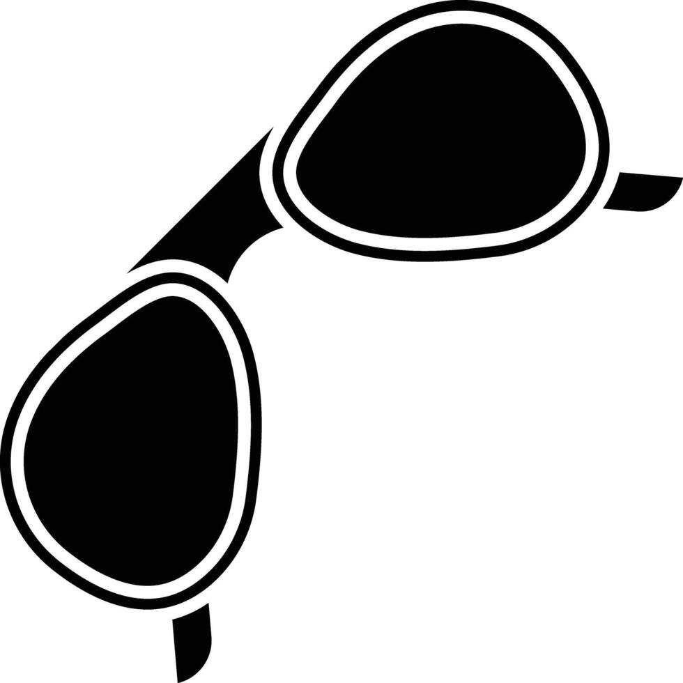 Sun Glasses Glyph Icon Design vector