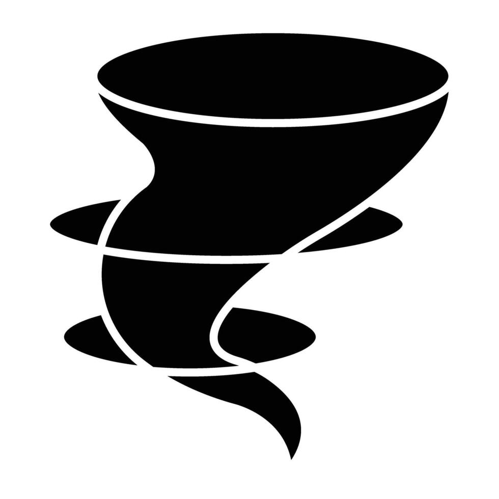Tornado Line Icon vector