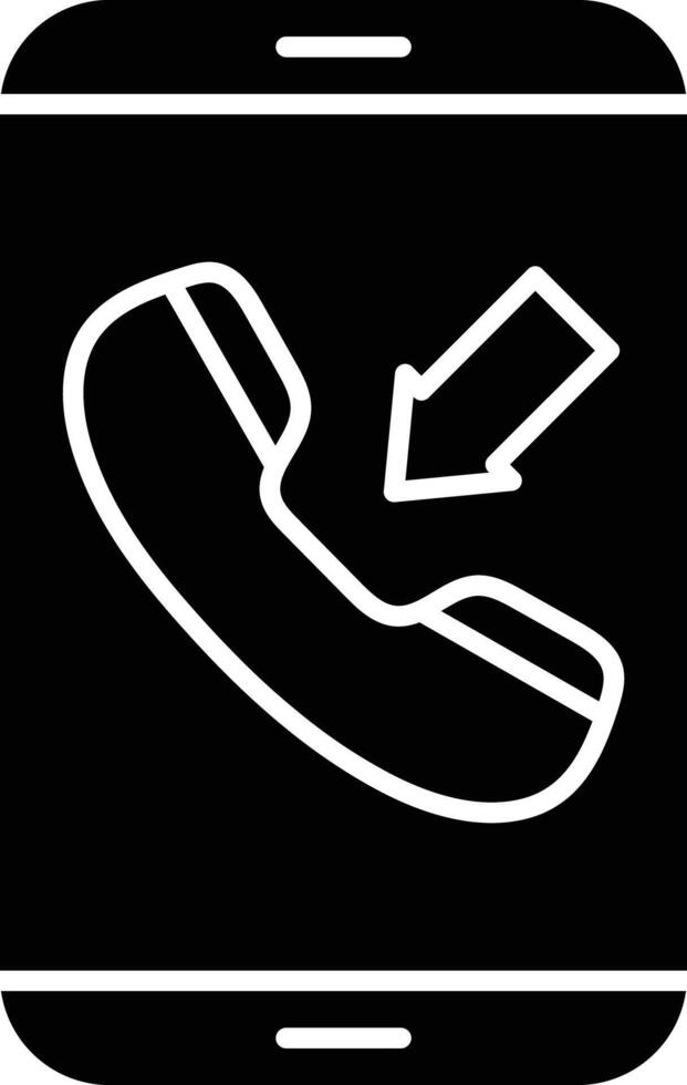Inbound Line Icon vector