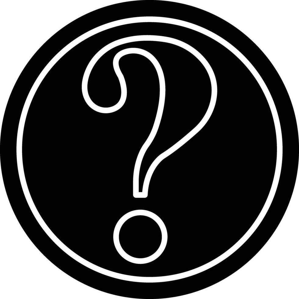 Question Line Icon vector