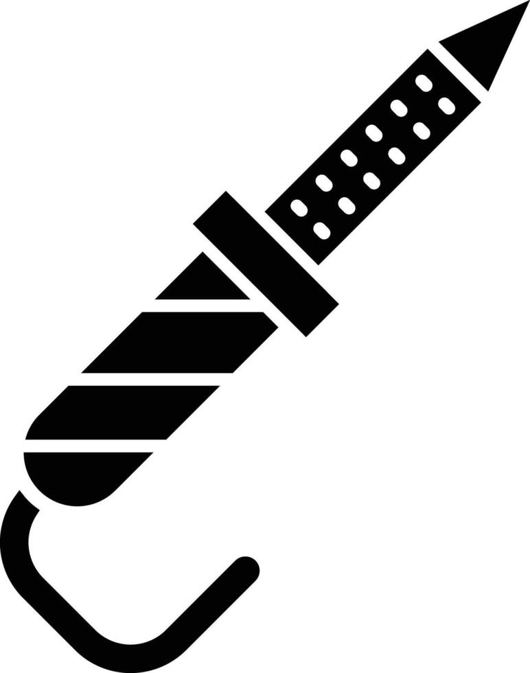 Soldering Iron Glyph Icon Design vector