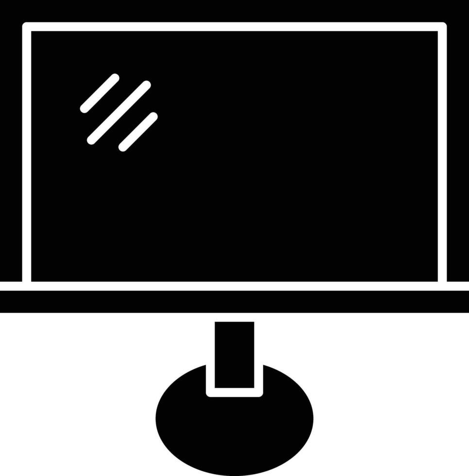 Screen Glyph Icon Design vector
