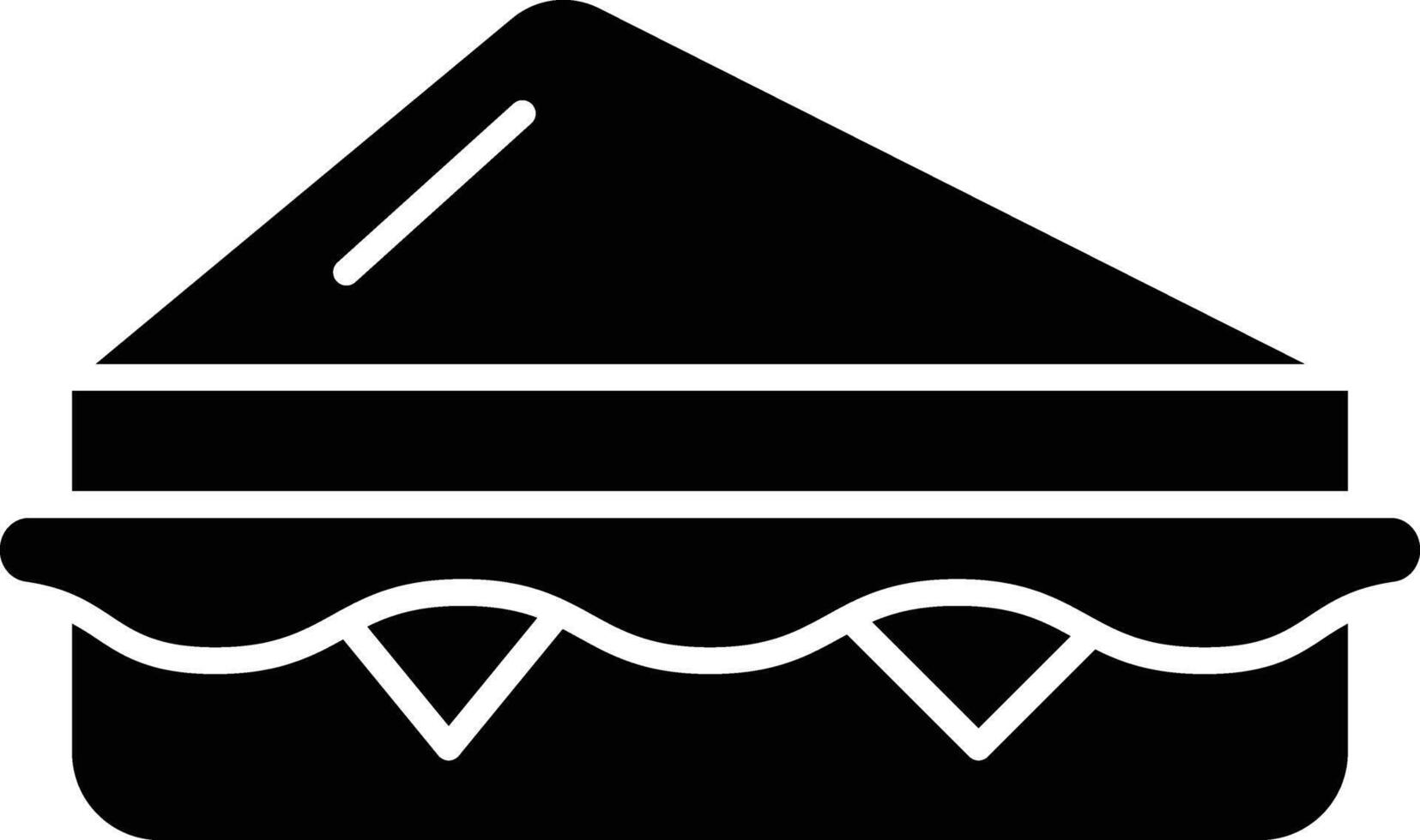 Sandwich Glyph Icon Design vector