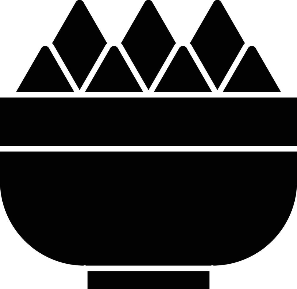 Nachos Glyph Icon Design vector