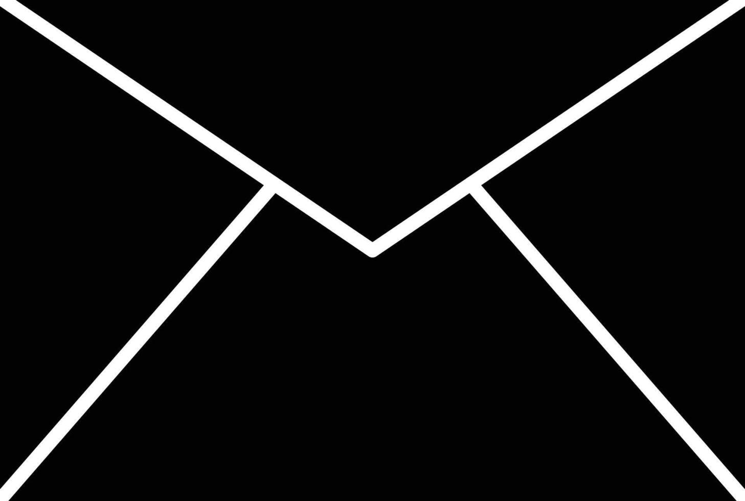 Email Glyph Icon Design vector