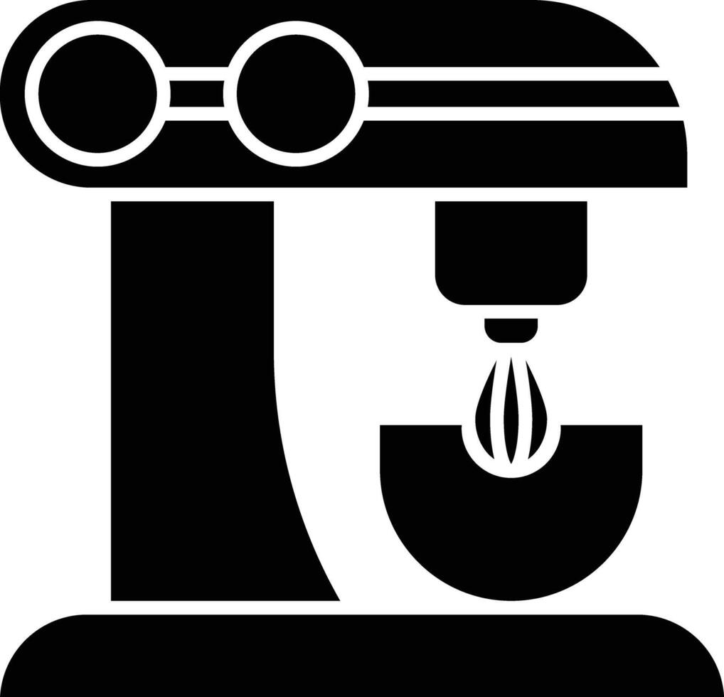 Mixer Glyph Icon Design vector