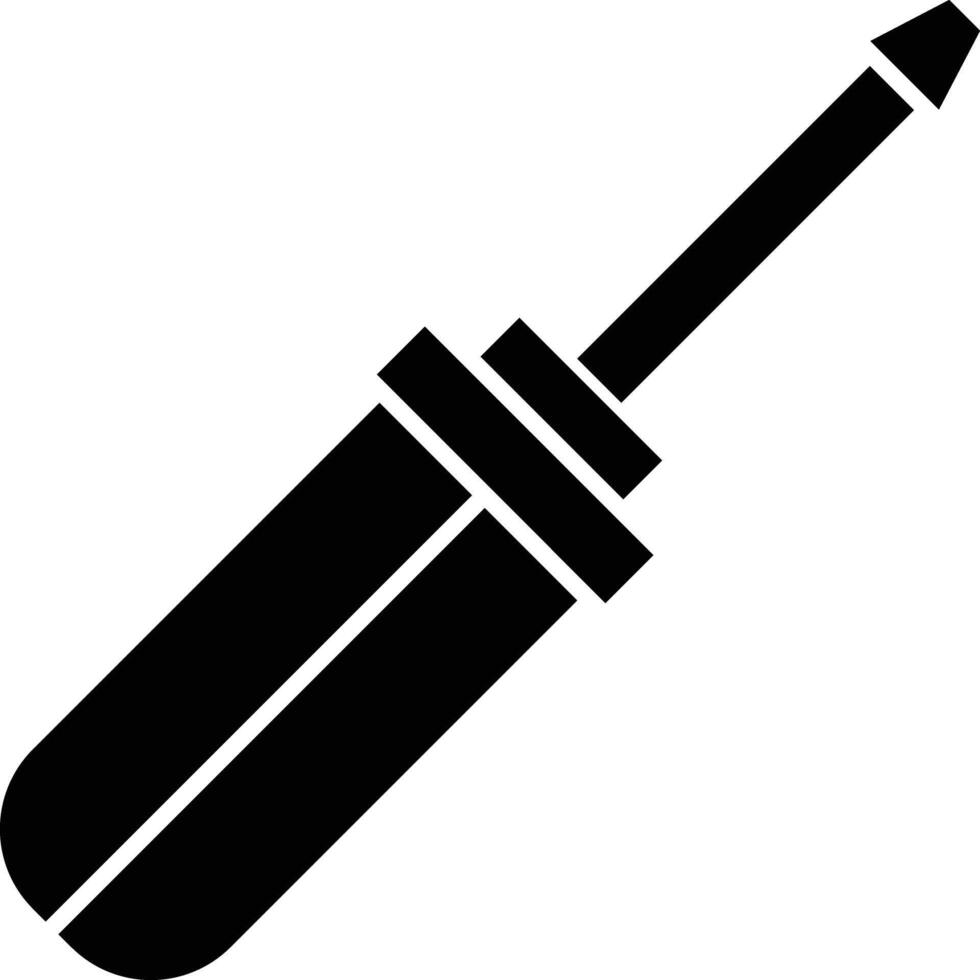 Screwdriver Glyph Icon Design vector
