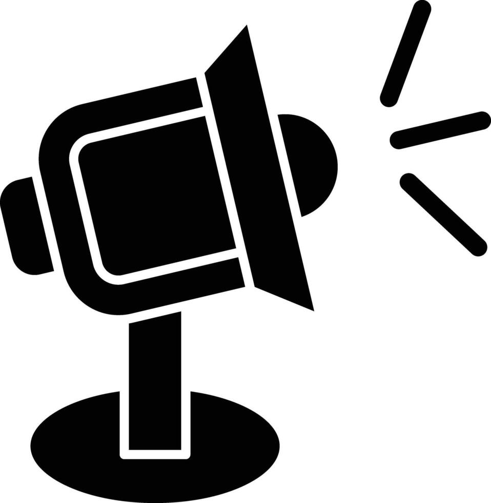 Spotlight Glyph Icon Design vector