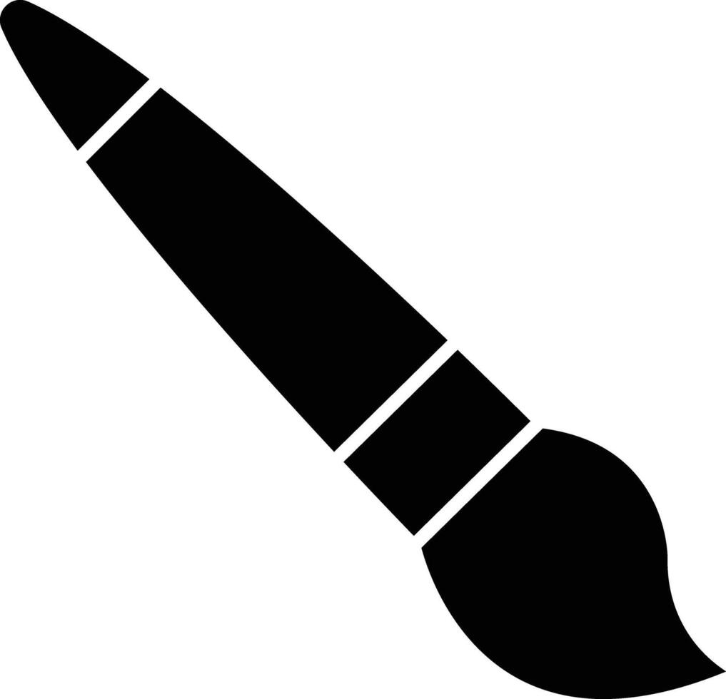 Paint Brush Line Icon vector